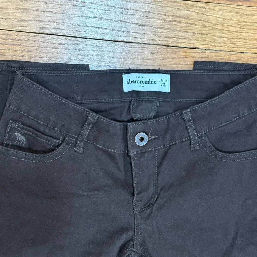 Abercrombie kids Brown Skinny Jeans Slim Fit Jeans Girls size 14 Slim NWOT